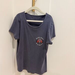 Brandy Melville Blue Graphic Tee